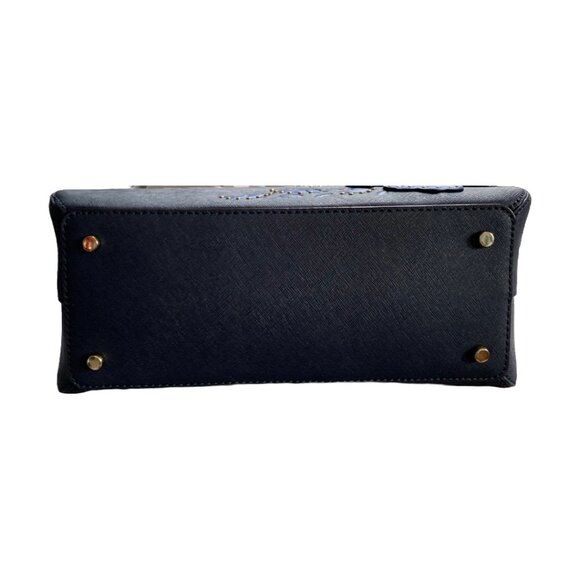 NWOT KATE SPADE Blazer Blue Cameron Street Hibiscus Lottie Leather Satchel - Picture 9 of 10